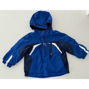 ZeroXposur  18m Infant Boys Winter Jacket blue black Reversible 2 in 1 fleece